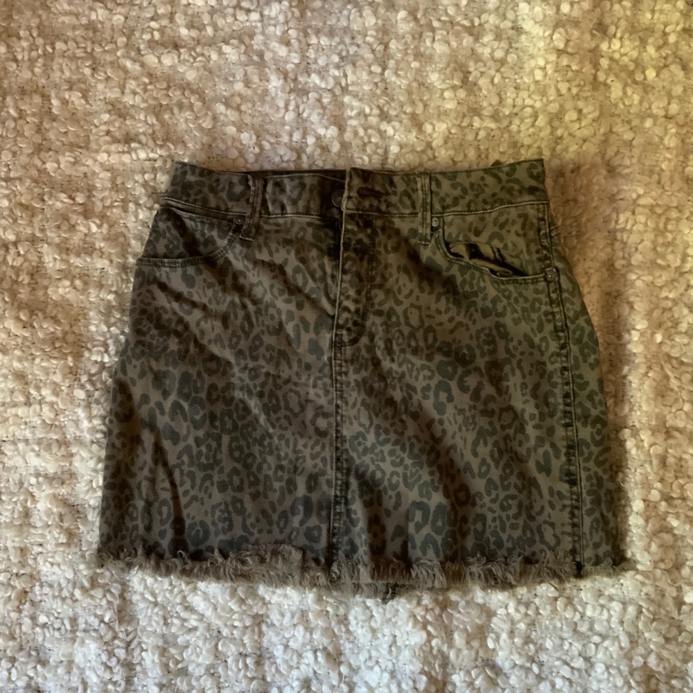 Cheetah print skirt